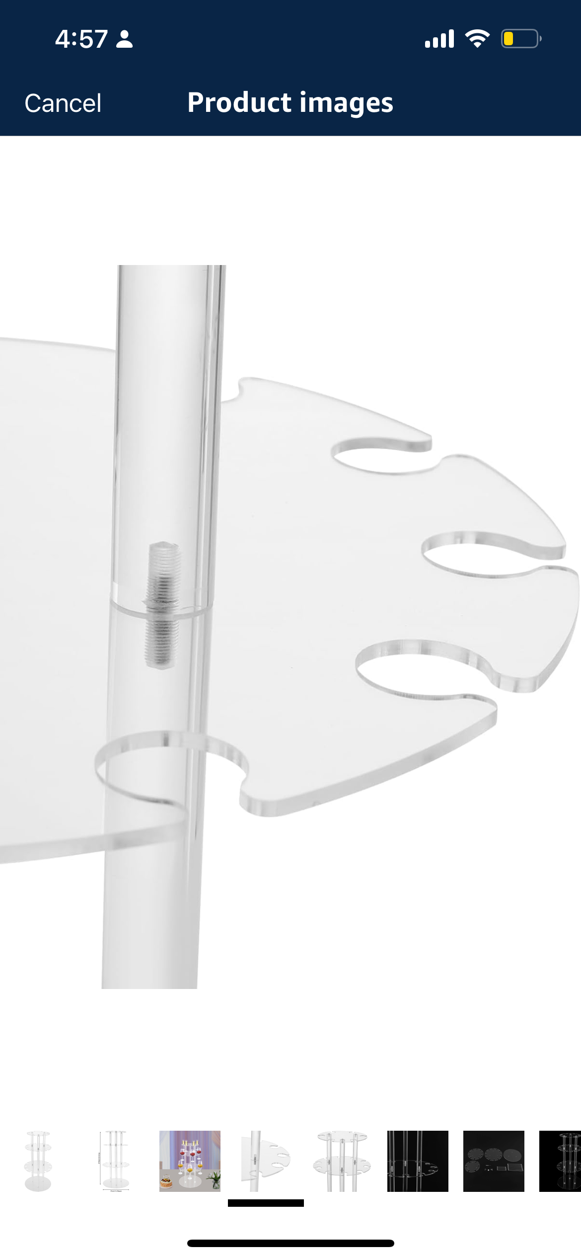 Circle Acrylic Champagne Display Rack Stand,with 28 Slots,3 Tier Champagne Tower